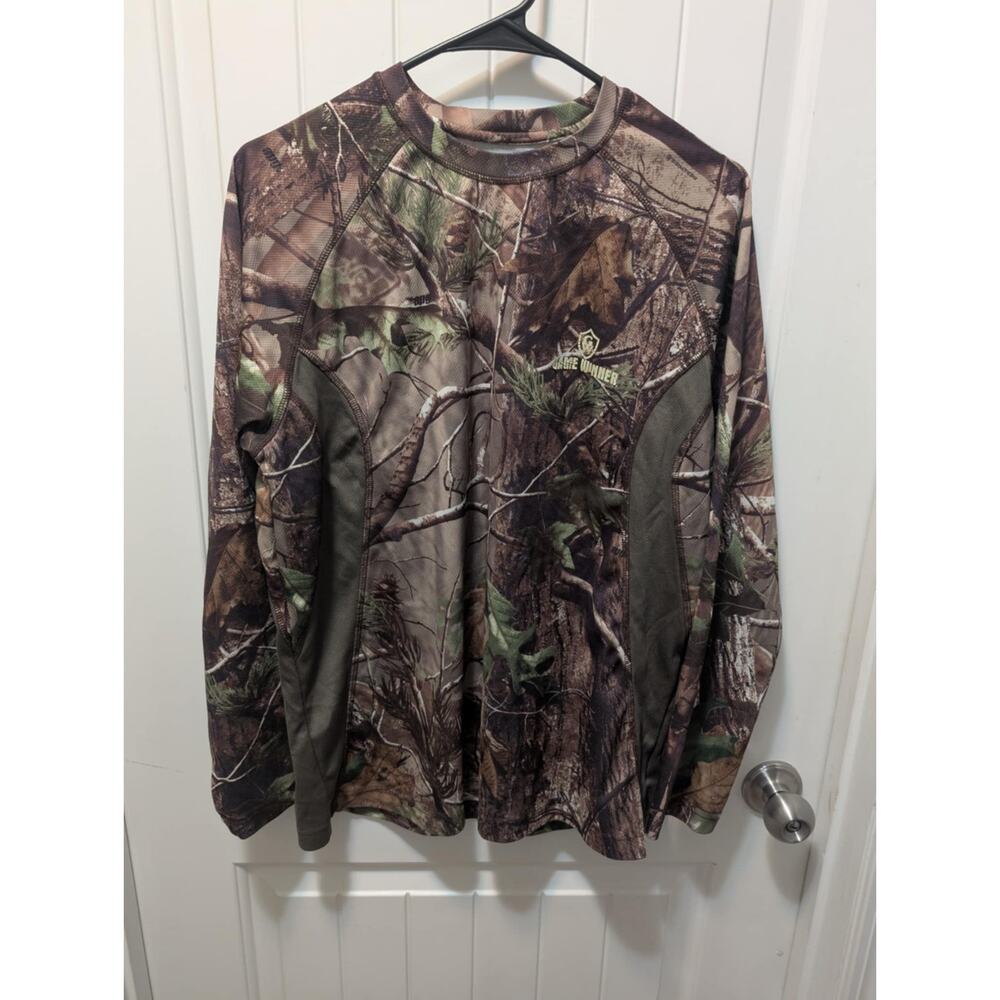 GAME WINNER Men's Realtree Camo Long Sleeve T-Shirt Size M